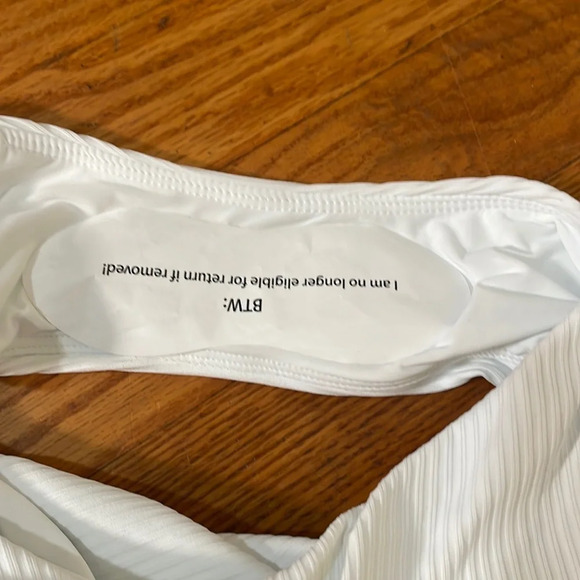 Andie The Marco One Piece LT Rib Swimsuit White Size XS Tall NWT - Picture 5 of 7